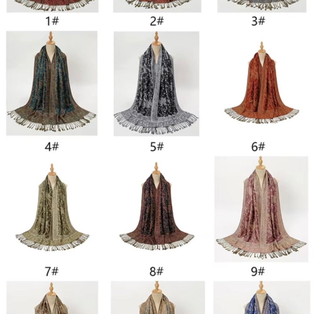 Elegant Women's Fringed Scarf